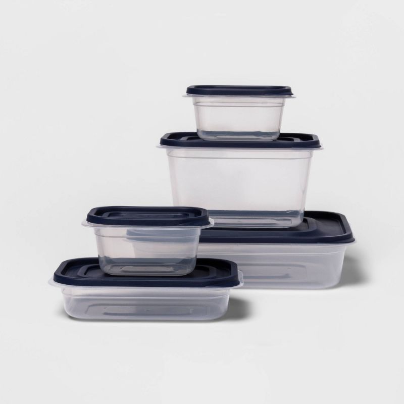 Photo 1 of 10ct Press Lid Plastic Food Storage Set - Made by Design™
