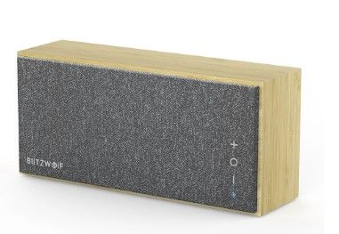 Photo 1 of BlitzWolf® BW-HA1 Bamboo bluetooth Speaker with Bamboo Material, Minimalism Style, Treble, Tenor, Bass Balance and Long Working Time
