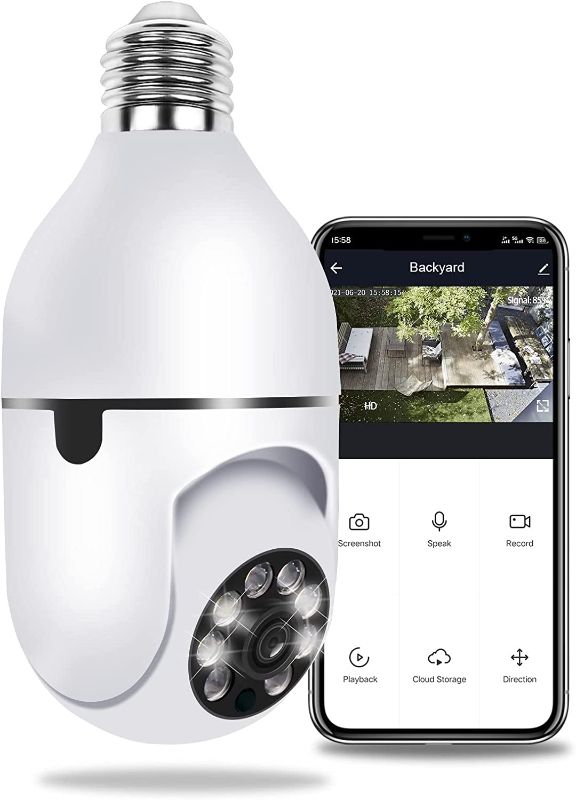 Photo 1 of Pan Tilt Security Camera, Full-HD 1080P Wireless Wi-Fi IP Camera, Home Surveillance CCTV Cameras with Motion Detection Alarm/Night Vision/Remote Viewing (Ful HD 1080P)
