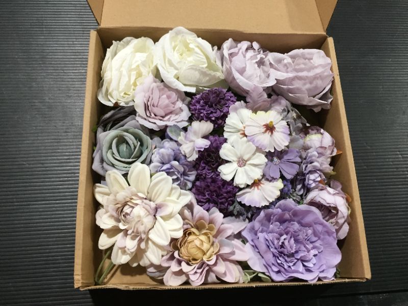 Photo 1 of 10x10 inch Box of Fake Flowers 