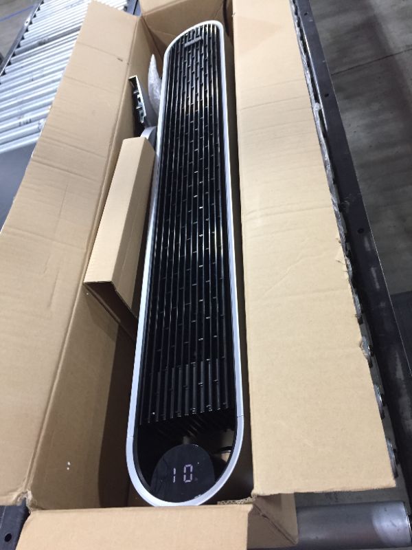 Photo 1 of Dreo Pilot Max 120° Oscillating Tower Fan, 42 Inch Bladeless Fan for Bedroom, 25dB Quiet DC Motor, Standing Fan with Remote, 12 Hyper Wind Speeds, 4
