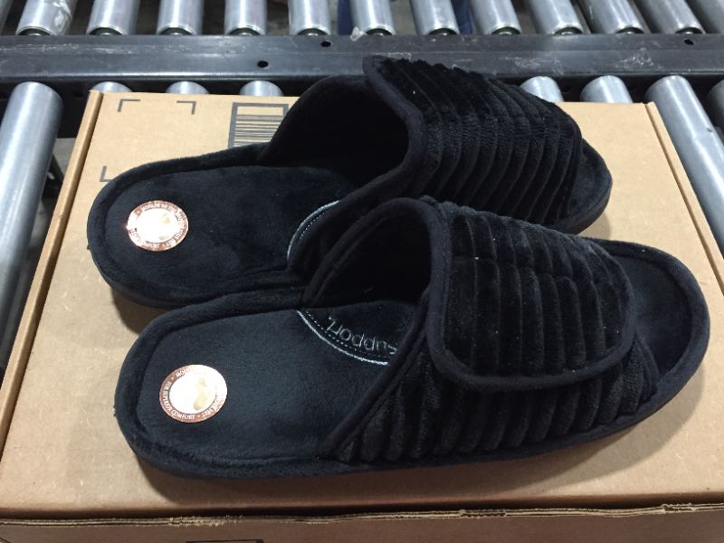 Photo 1 of Large Black Felt Slippers 