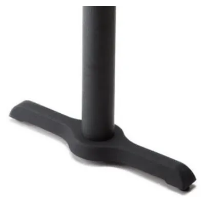 Photo 1 of 2 Prong Restaurant Table Leg, Black Metal   