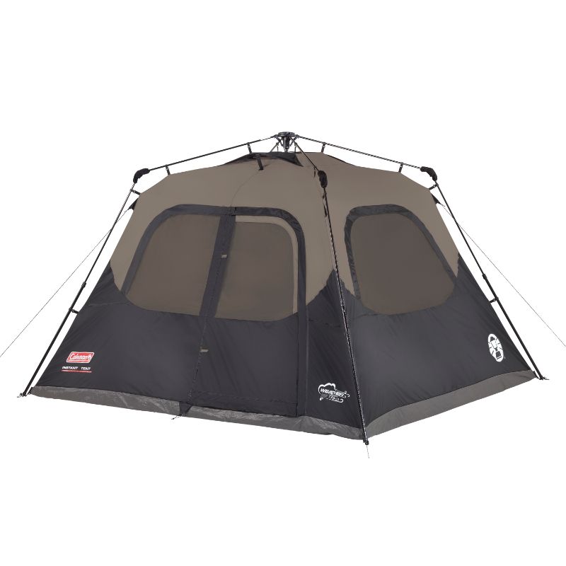 Photo 1 of Coleman 6-Person Cabin Camping Tent with Instant Setup, 1 Room, Gray
