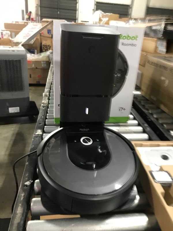 Photo 2 of iRobot Roomba i7+ (7550) Robot Vacuum with Automatic Dirt Disposal - Empties Itself for up to 60 days, Wi-Fi Connected, Smart Mapping, Works with Alexa, Ideal for Pet Hair, Carpets, Hard Floors, Black
