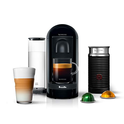 Photo 1 of Nespresso BNV450IBL VertuoPlus Espresso Machine with Aeroccino by Breville, Ink Black
