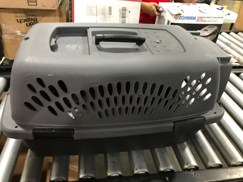 Photo 1 of Aspen Pet Dog & Cat Kennel, Gray/Black, 23-in
