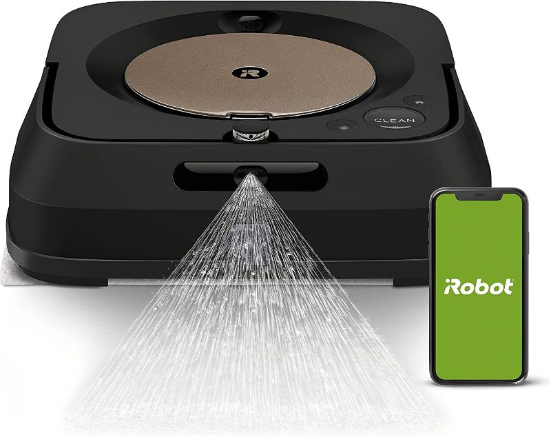 Photo 1 of iRobot Braava jet m6 (6012) Ultimate Robot Mop- Wi-Fi Connected, Precision Jet Spray, Smart Mapping, Works with Alexa, Ideal for Multiple Rooms, Recharges and Resumes, Black

