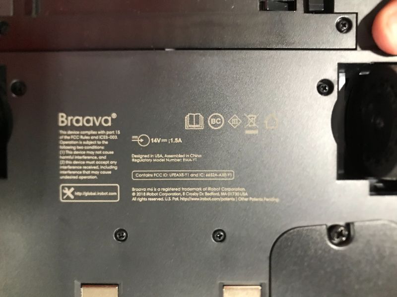 Photo 4 of iRobot Braava jet m6 (6012) Ultimate Robot Mop- Wi-Fi Connected, Precision Jet Spray, Smart Mapping, Works with Alexa, Ideal for Multiple Rooms, Recharges and Resumes, Black

