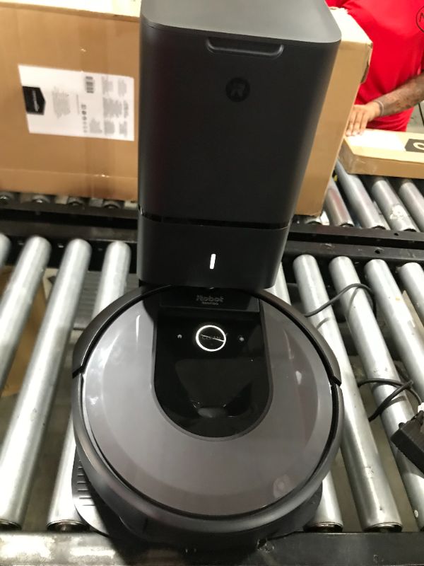 Photo 2 of iRobot Roomba i7+ (7550) Robot Vacuum with Automatic Dirt Disposal - Empties Itself for up to 60 days, Wi-Fi Connected, Smart Mapping, Works with Alexa, Ideal for Pet Hair, Carpets, Hard Floors, Black
