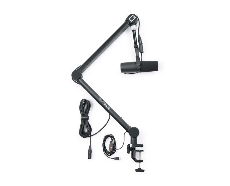 Photo 1 of Professional Desktop Broadcast/Podcast Microphone Boom Stand with on-Air Indicator Light
