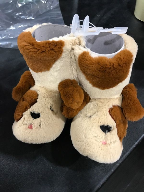 Photo 2 of *NEW* Toddler  Marlo Dog Slippers - Cat & Jack™ Brown Size L 9/10
