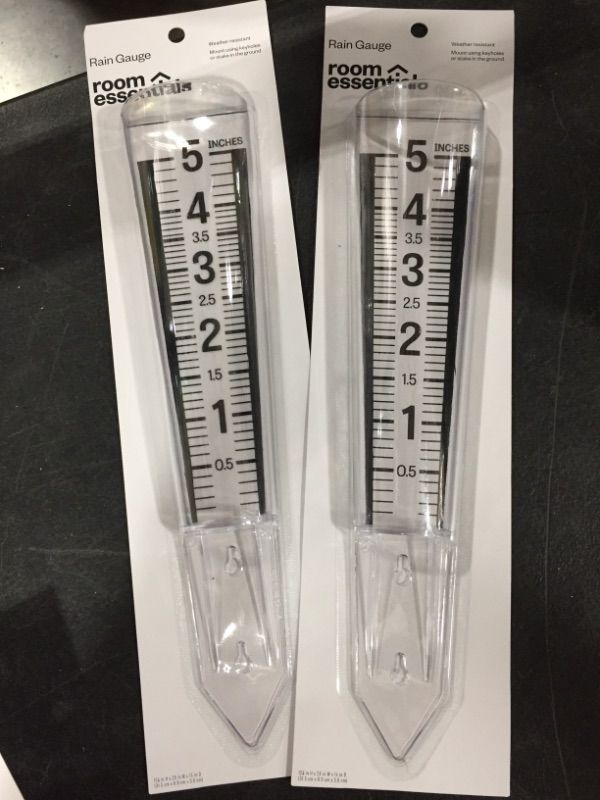 Photo 2 of  (2 PACK) Plastic Rain Gauge
