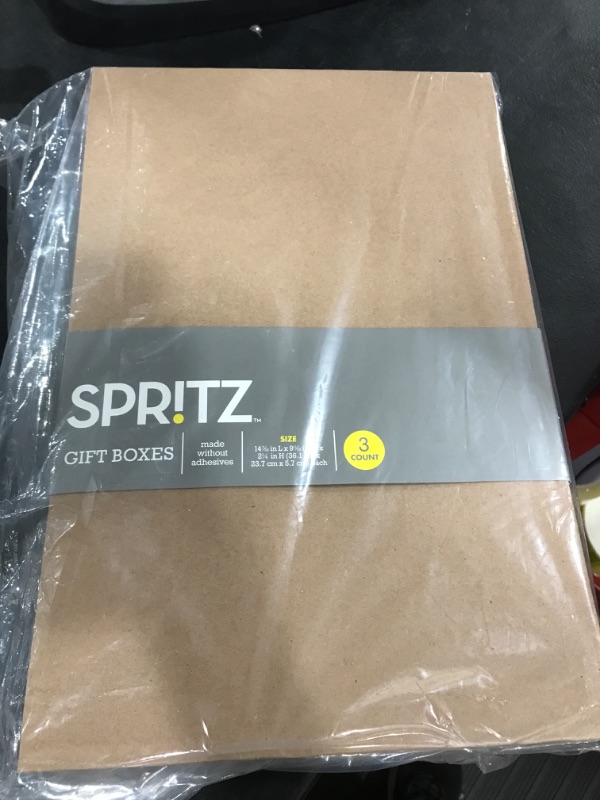 Photo 2 of (6  PACK) 3ct Kraft Shirt Gift Box Brown - Spritz™

