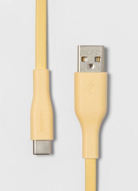Photo 1 of (2 PACK) heyday™ 3' USB-C to USB-A Flat Cable
