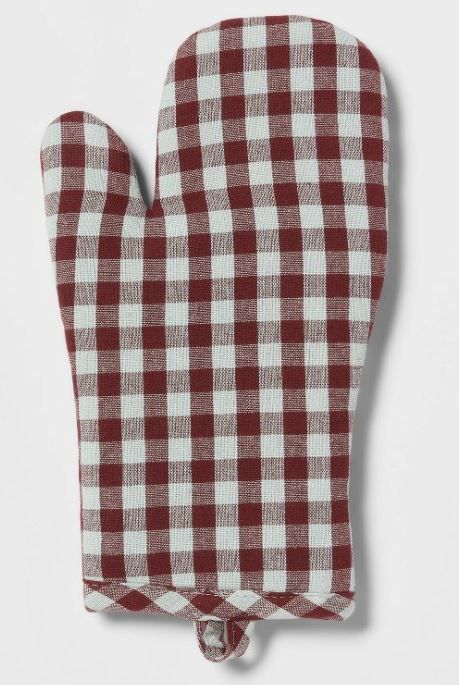 Photo 1 of (6 PACK) Cotton Check Oven Mitt - Room Essentials™

