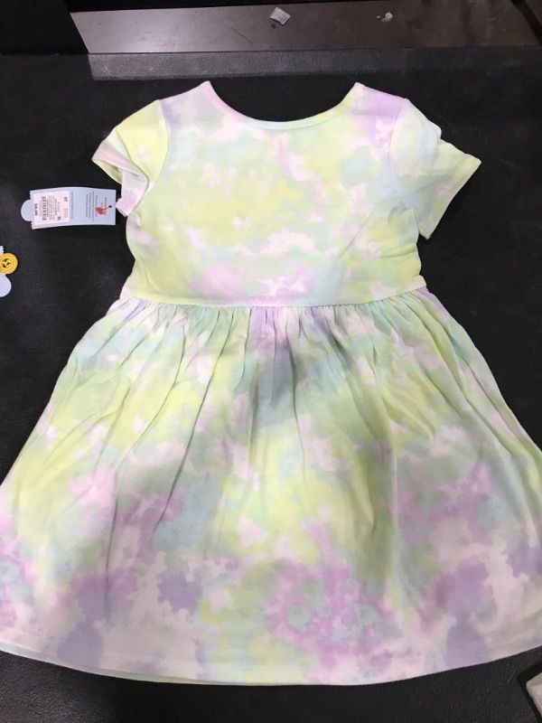 Photo 1 of (2 PACK) Toddler Girls' Printed Knit Short Sleeve Dress - 5T
