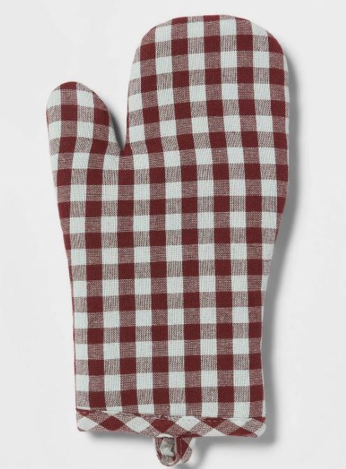 Photo 1 of (6 PACK) Cotton Check Oven Mitt - Room Essentials™
