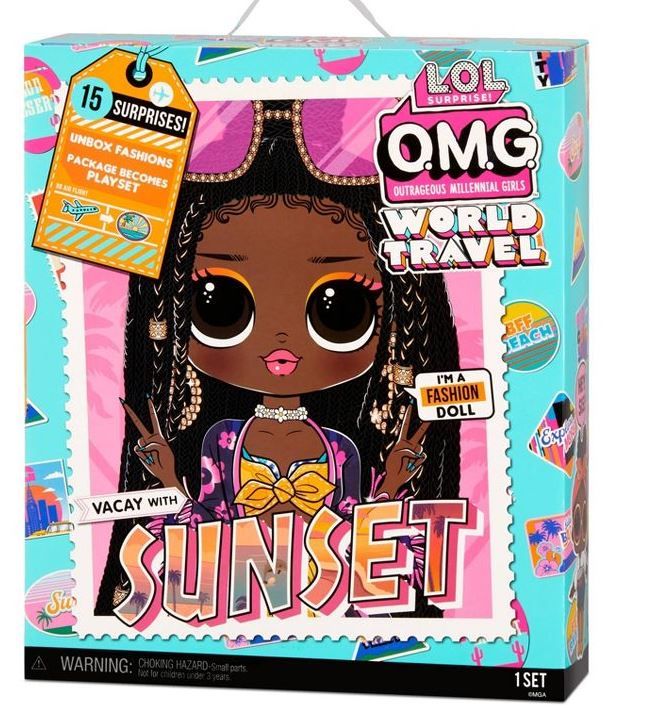 Photo 1 of LOL Surprise O.M.G. World Travel Sunset Fashion Doll with 15 Surprises