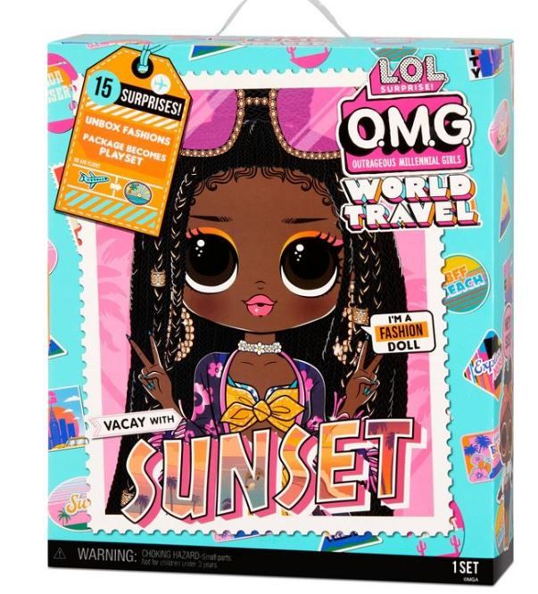 Photo 1 of LOL Surprise O.M.G. World Travel Sunset Fashion Doll with 15 Surprises

