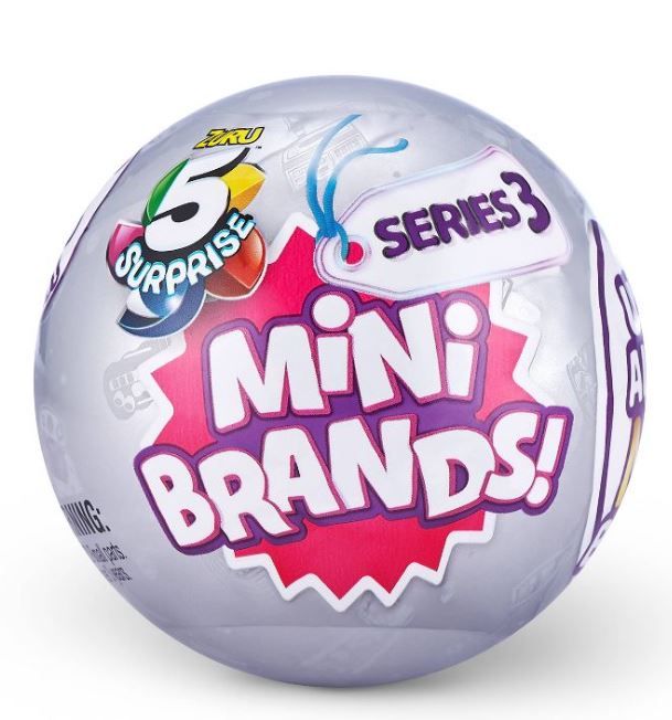 Photo 1 of ( 4 PACK) 5 Surprise Mini Brands Series 3 Mystery Capsule Real Miniature Brands Collectible Toy
