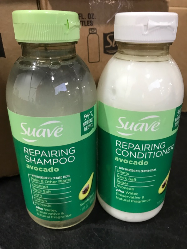 Photo 3 of (12 pack) Suave Avocado Repairing Shampoo & conditioner - 11 fl oz 

