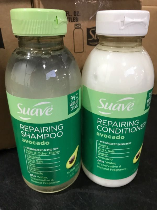 Photo 4 of (12 pack) Suave Avocado Repairing Shampoo & conditioner - 11 fl oz 
