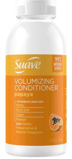 Photo 2 of (12 PACK) Suave Naturally Derived Papaya Volumizing Shampoo and conditioner  - 11 fl oz


