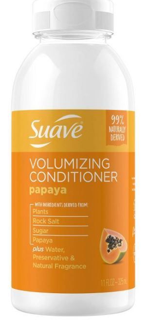 Photo 2 of (12 PACK) Suave Naturally Derived Papaya Volumizing Shampoo and conditioner  - 11 fl oz
