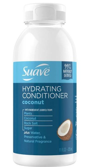 Photo 2 of (12 PACK) Suave Naturally Derived Coconut Hydrating shampoo & Conditioner - 11 fl oz

