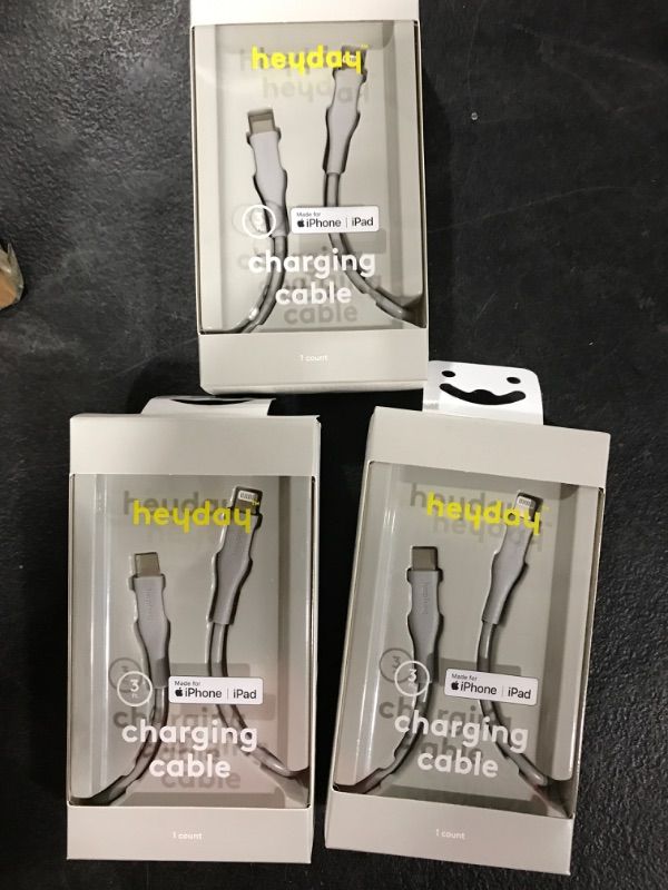 Photo 3 of (3 PACK) heyday™ Lightning to USB-C Round Cable
