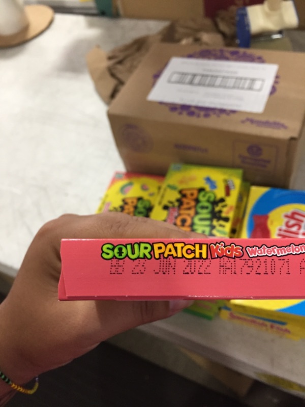 Photo 1 of BEST BY JUN 2022- NOV 2022 -SOUR PATCH KIDS Original Candy, SOUR PATCH KIDS Watermelon Candy & SWEDISH FISH Candy Variety Pack, School Lunch Box Snacks, 15 Movie Theater Candy Boxes