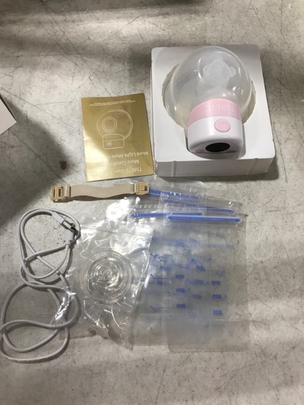 Photo 1 of Breast Pump Electric,TSRETE Wearable Breast Pump,Hands Free Breast Pump,Portable Breast Pump with 2 Modes,9 Levels,LCD Display,Memory Function Rechargeable Single Milk Extractor - 24mm Flange
