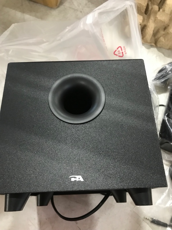 Photo 3 of Cyber Acoustics 2.1 Speaker Sound System with Subwoofer and Control Pod - Great for Music, Movies, Multimedia PCs, Macs, Laptops and Gaming Systems (CA-3370A)
