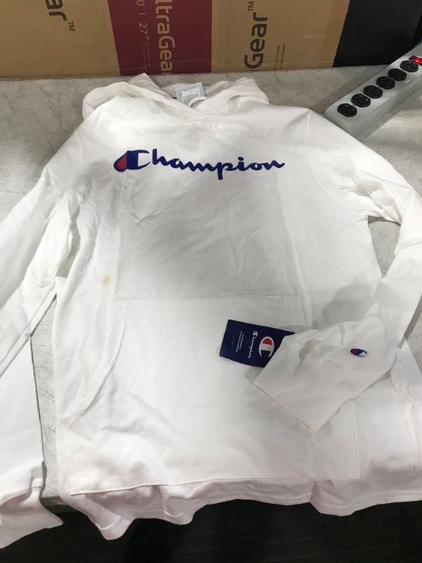 Photo 2 of Champion Women's Powerblend Fleece Hoodie, Script Logo
SIZE M 