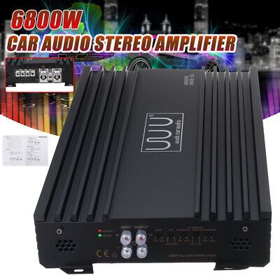 Photo 1 of 8808.1D 6800W Max Power Car Audio Stereo Amplifier Amp ClassD Monoblock Sub Bass
