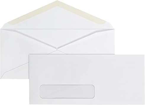 Photo 1 of Office Depot® Brand Window Envelopes, Window On Bottom Left, #10, 4 1/8" x 9 1/2", White, Box Of 500
