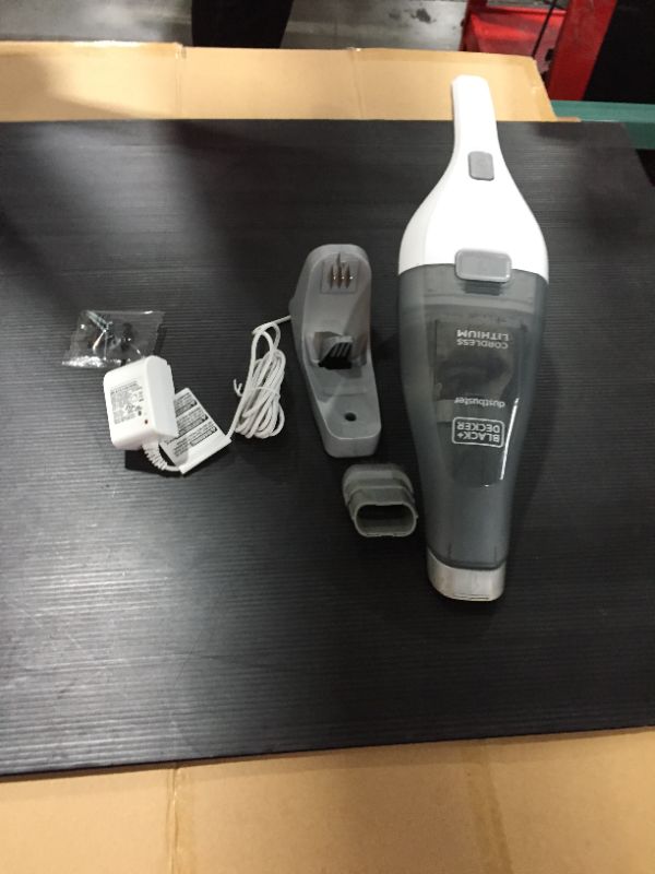 Photo 2 of BLACK+DECKER dustbuster QuickClean Cordless Handheld Vacuum, White (HNVC215B10)
