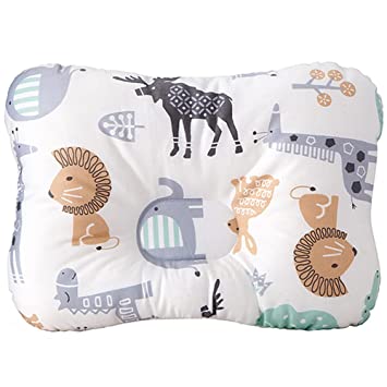Photo 1 of Baby Pillow for Newborn Breathable 3D Air Mesh Organic Cotton, Protection for Flat Head Syndrome Animal World
