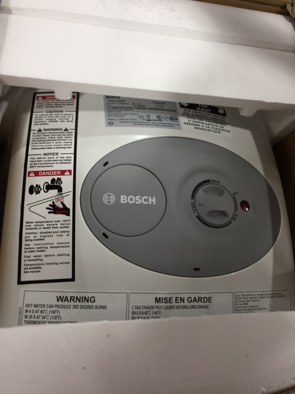 Photo 2 of Bosch Tronic 3000 2.5 Gal. Electric Water Heater
