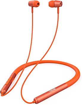 Photo 1 of TECNO Magnetic Wireless Bluetooth Headphones, Neckband Bluetooth Headphones with Microphone, Headphones Wireless Bluetooth 5.2 for Workout Running, Orange
