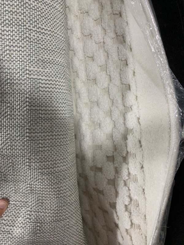 Photo 1 of 90' WHITE DESIGN CARPET