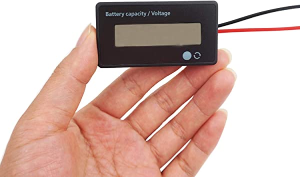 Photo 1 of 12V 24V 36V 48V Battery Meter, Battery Capacity Voltage Indicator, Lead-Acid&Lithium ion Battery Charge Discharge Monitor, for Motorcycle Car Truck Vehicle Marine Boat Golf Cart Club Car - White
