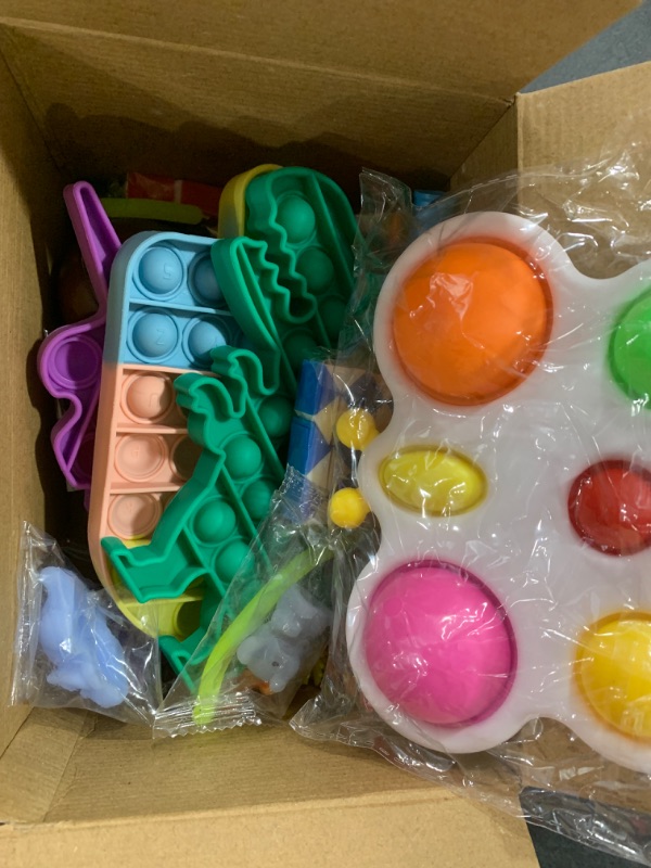 Photo 2 of Fidget Toys, Fidgets Pop Its Pack, Pop It Party Favors, Popitsfidgets Popit Figit Kids Gifts Small Mini Bulk Sensory Toys Girls, Autism ADHD Autistic Poppet Carnival Treasure Classroom Prizes
