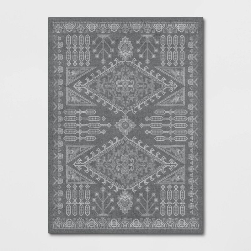 Photo 1 of 5'x7' Albany Double Diamond Center Medallion Persian Style Rug - Threshold™
