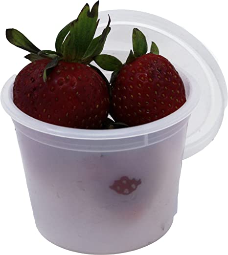 Photo 1 of Vito's famous Deli Container with Lid, 4 Ounce (Pack 50)
