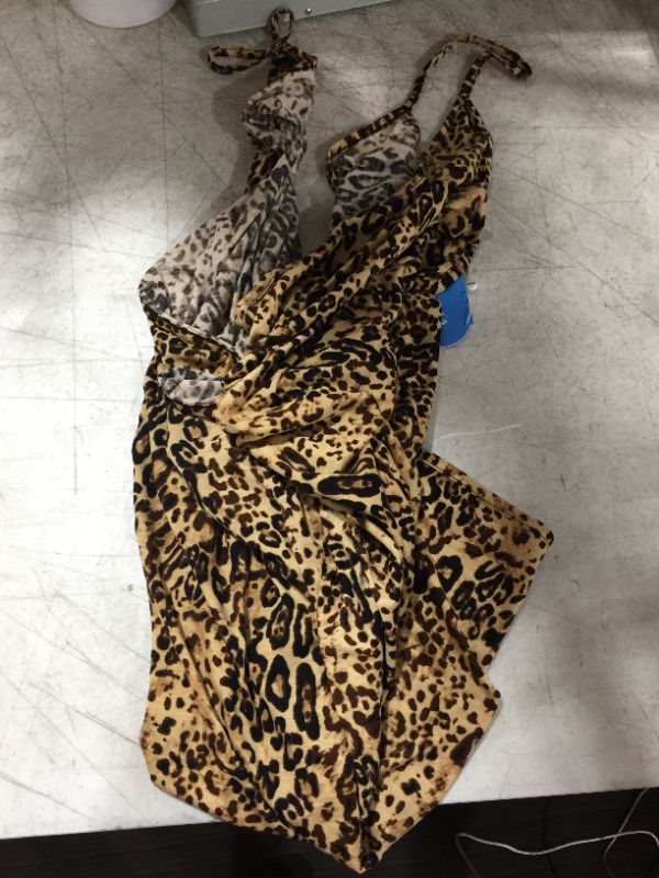 Photo 2 of Carli V-Neck Backless Leopard Cover Up
