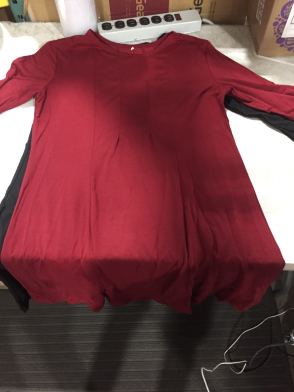 Photo 2 of WOMENS BODY DRESS BURGUNDY AND BLACK 2XL 2 PACK