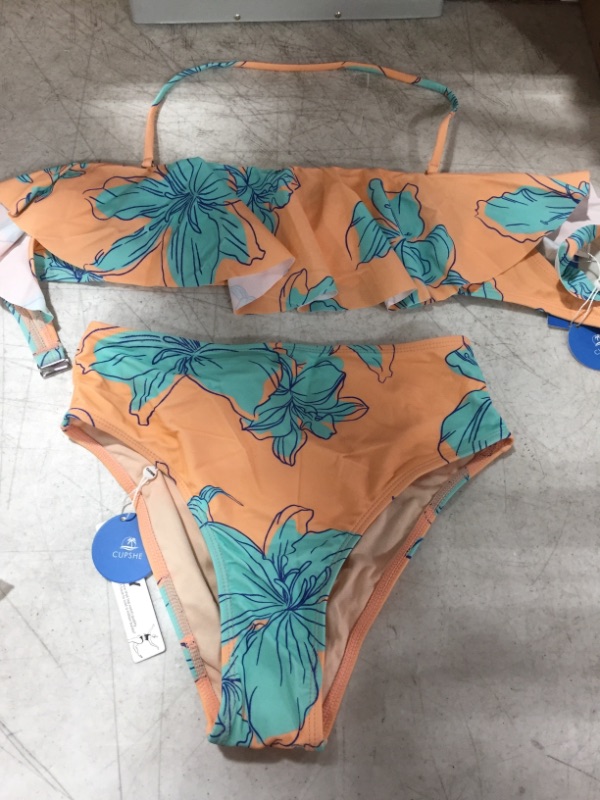 Photo 2 of Blooming Flowers Classic High Waist Bikini Set
