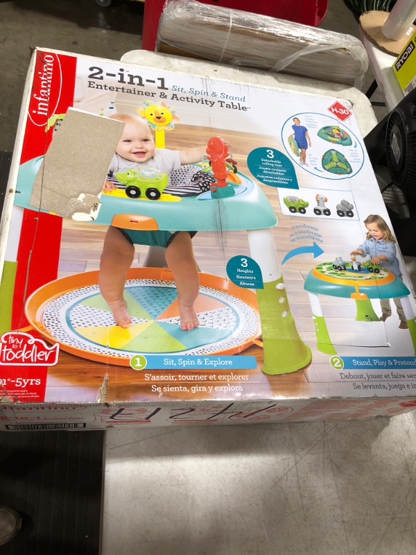 Photo 3 of Infantino Sit Spin & Stand Entertainer 360 Seat & Activity Table
